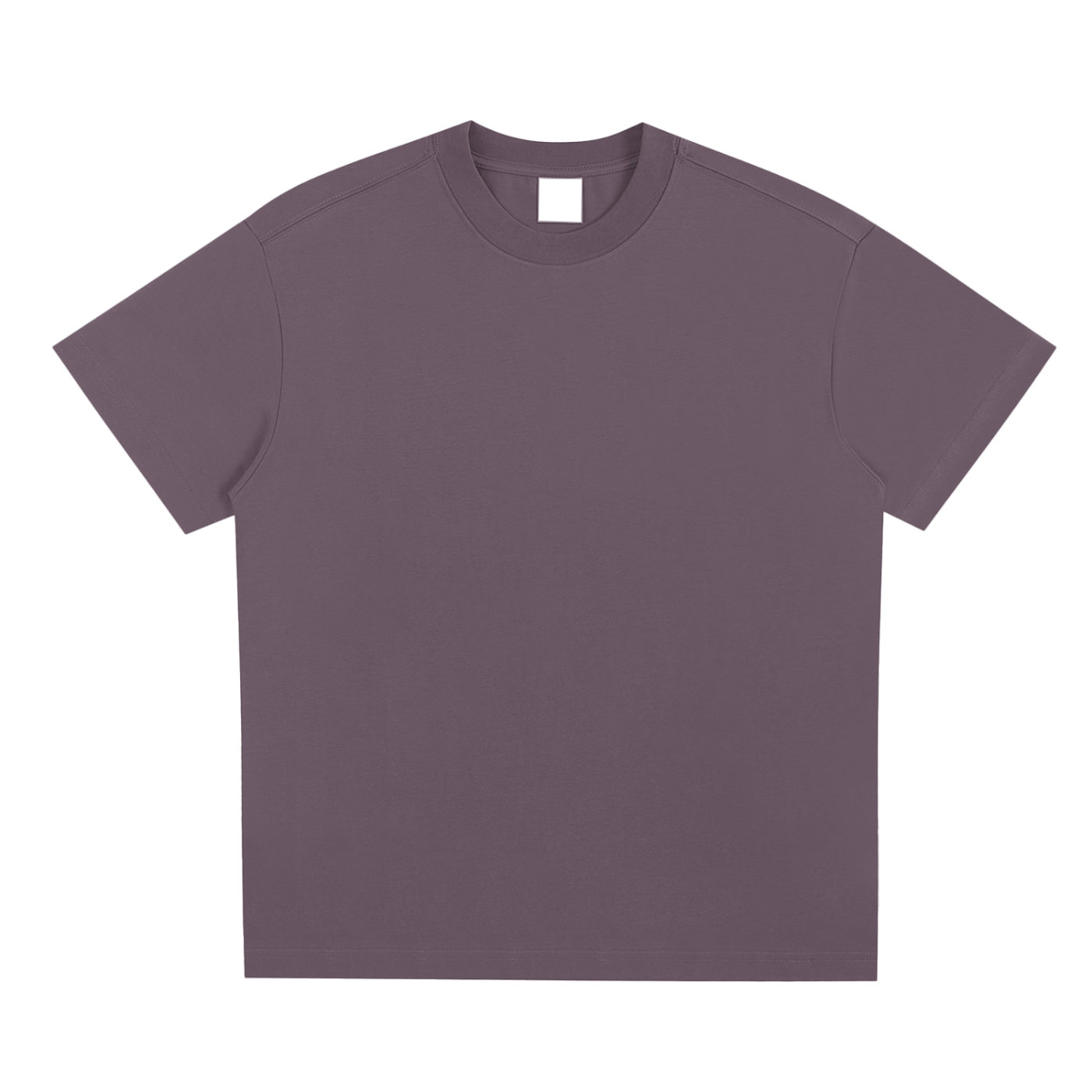 Plain purple t-shirt on a white background